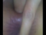 Filthy slut rubs it good